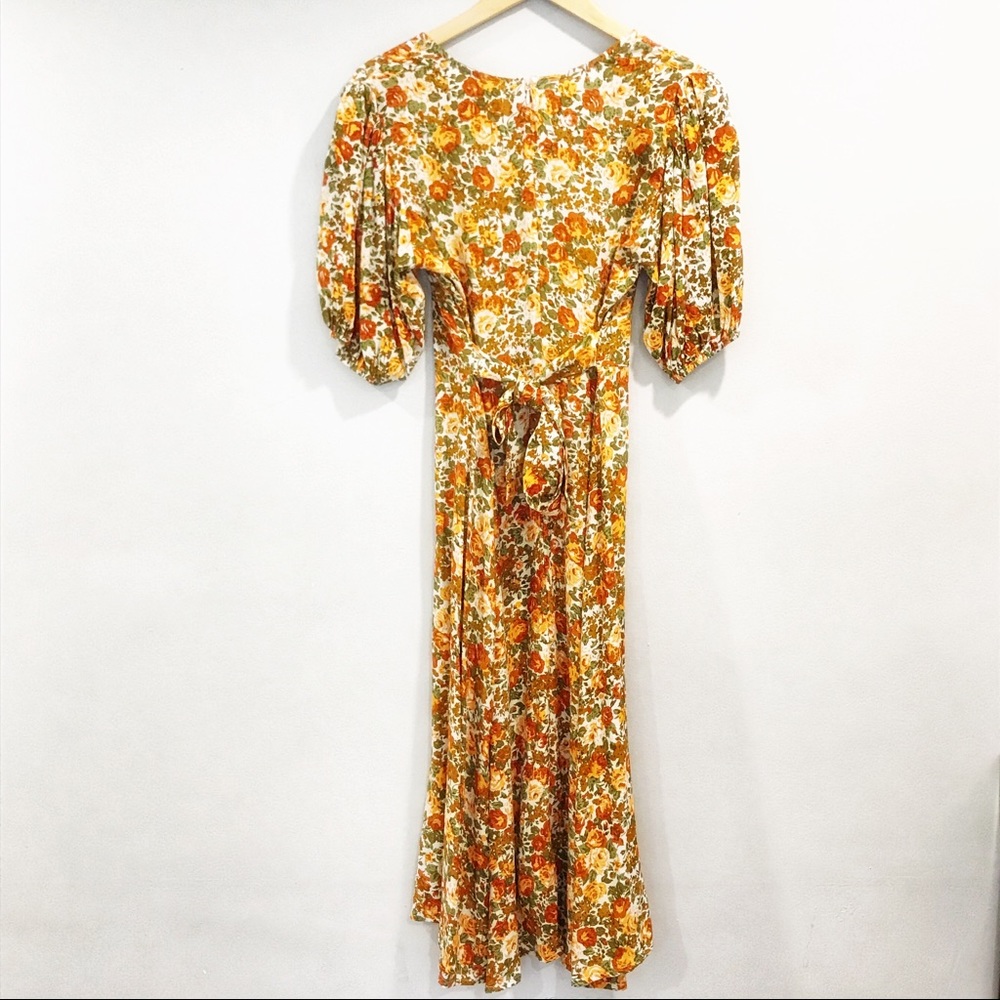 SOLD - NEW Faithfull the Brand Delia Midi Dress M - Picture 4 of 10